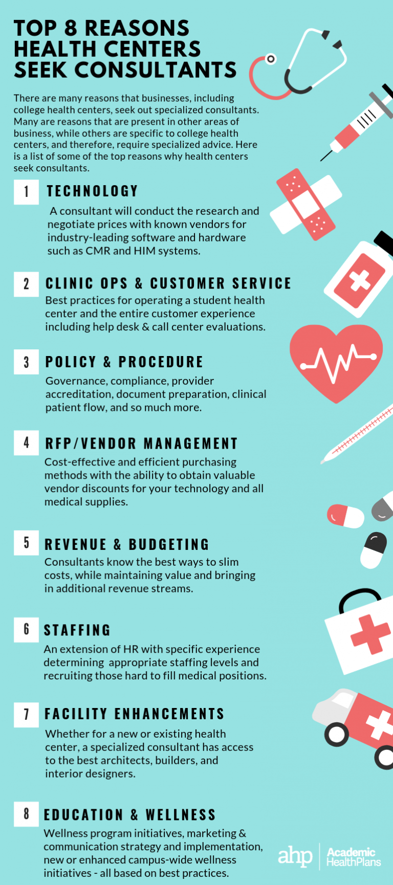 The Top 8 Reasons Health Centers Seek Consultants – Academic HealthPlans